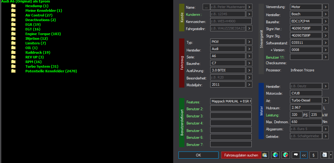 WinOLS Basic Mappack + DTC Bosch MG1CS047 – Porsche 4.0T DRMA – 9GT906022AN 077877 – OLS / KP / JSON / CSV