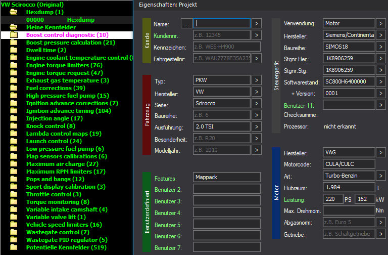 WinOLS Basic Mappack SIMOS18 – VAG 2.0TSI / TFSI CULA / CULC – 1K8906259 SC800H6400000 0001 – 515 ECU Maps – OLS / KP / JSON / CSV