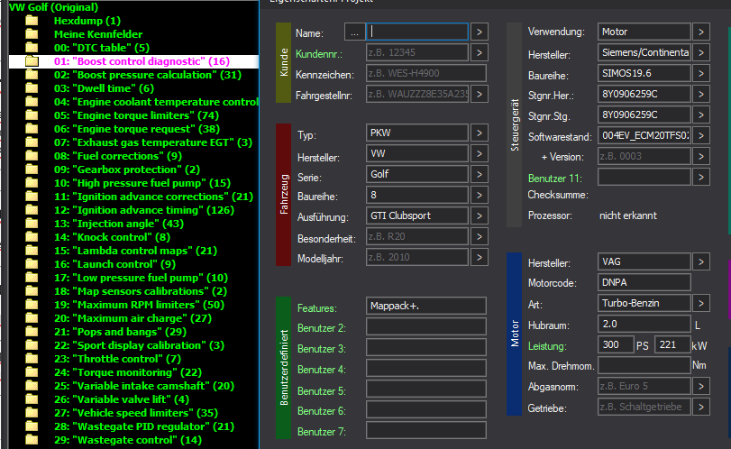 WinOLS Basic Mappack + DTC Continental SIMOS19.6 – VAG 2.0T DNPA – 8Y0906259C 004EV_ECM20TFS0208Y0906259C – OLS  KP  JSON  CSV