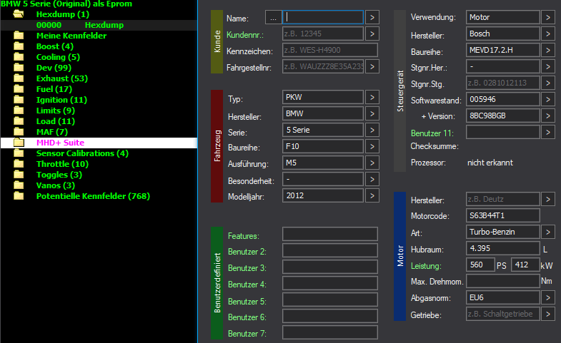 WinOLS Super Mappack MEVD17.2.H – BMW M5 F10 S63B44T1 – 005946 8BC98GB – 951 ECU Maps – OLS / KP / JSON / CSV