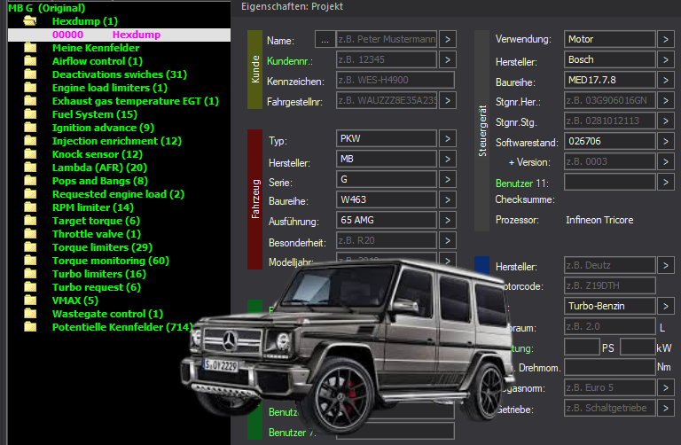 WinOLS & TunerPro Basic Mappack Bosch MED17.7.8 – Mercedes-Benz 4.0T V8 M177 – 026706 – OLS / KP / XDF / JSON / CSV