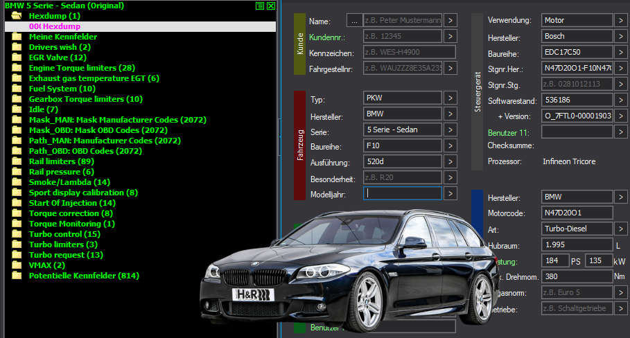 WinOLS & TunerPro Basic Mappack Bosch MDG1 MD1CS001 – BMW 2.0D B47D20O1 – B47D20O1-G01B47 046402 – OLS / KP / XDF / JSON / CSV